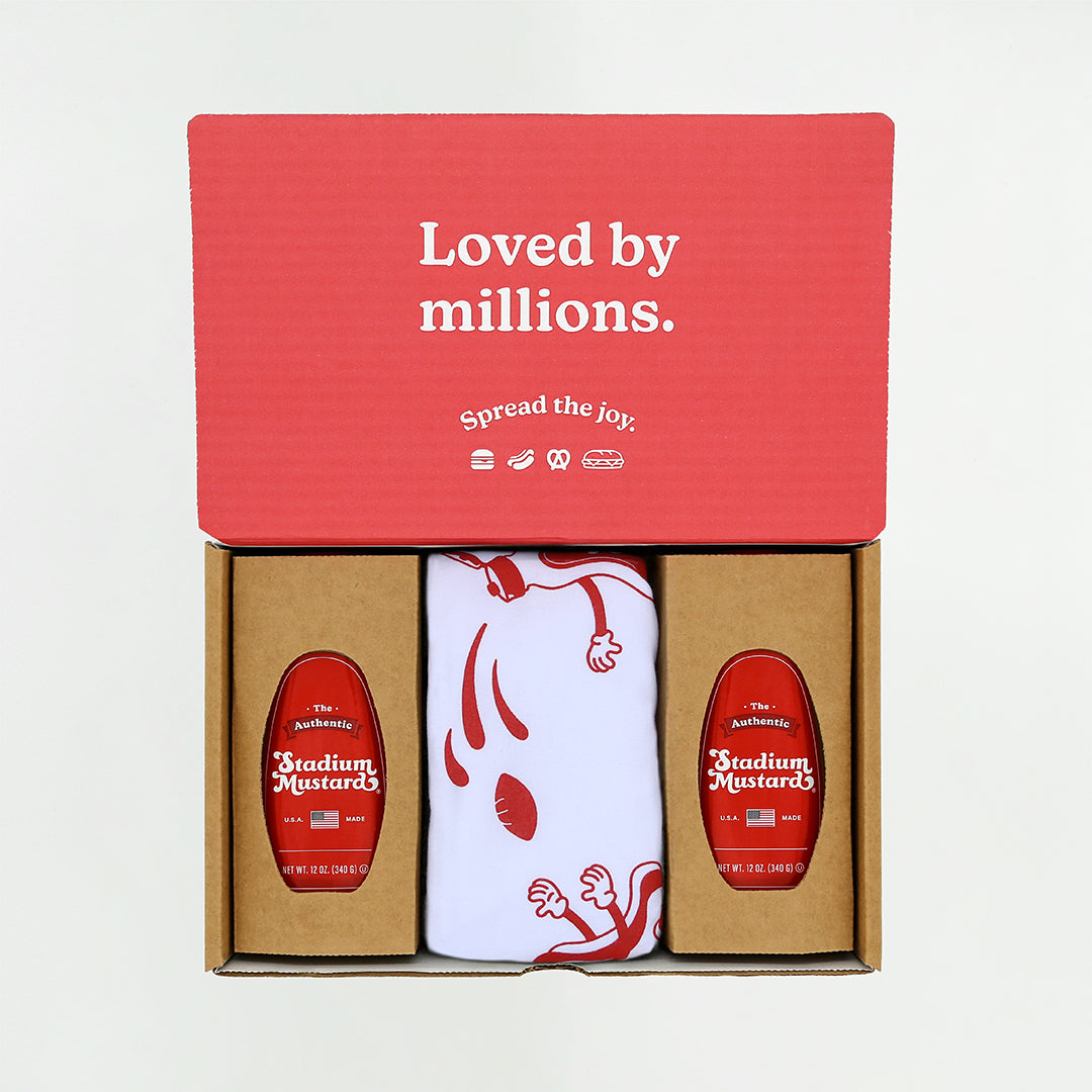 Stadium Mustard Gift Box | Mustard + T-Shirt Bundle