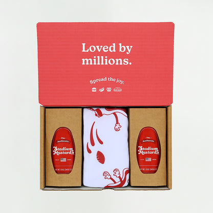 Stadium Mustard Gift Box | Mustard + T-Shirt Bundle